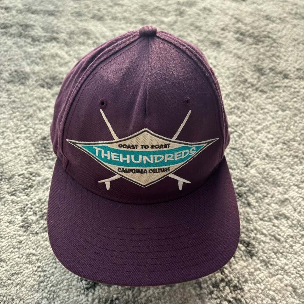 The Hundreds Coast to Coast California Culture Snapback Hat Plum